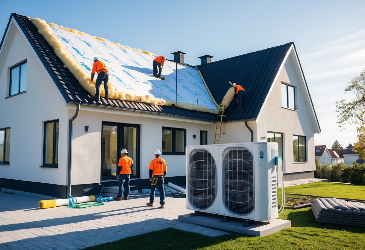 Energibesparelser med varmepumper og tagisolering i Viborg